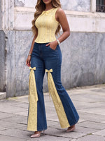 Stylish Slim-fit Stretch Lace Top – Party & Evening Wear